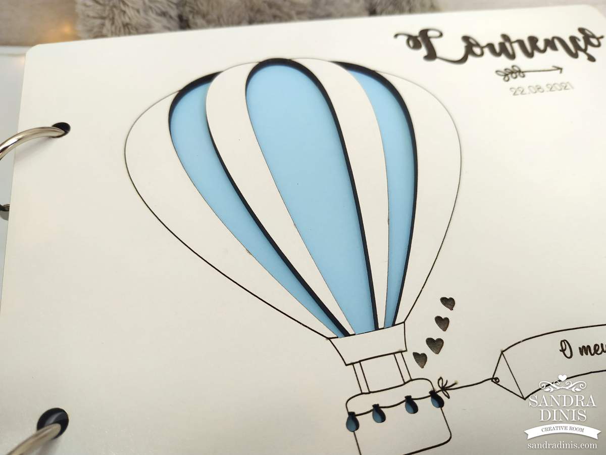 Livro de Honra com Balões de ar quente