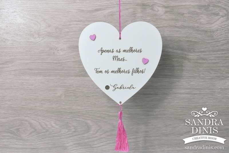 Coração para pendurar Mãe