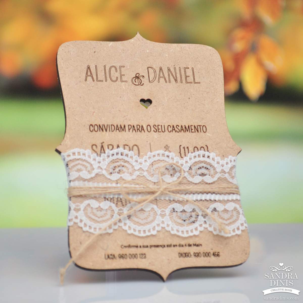 Convite personalizado Chaveta para Casamento
