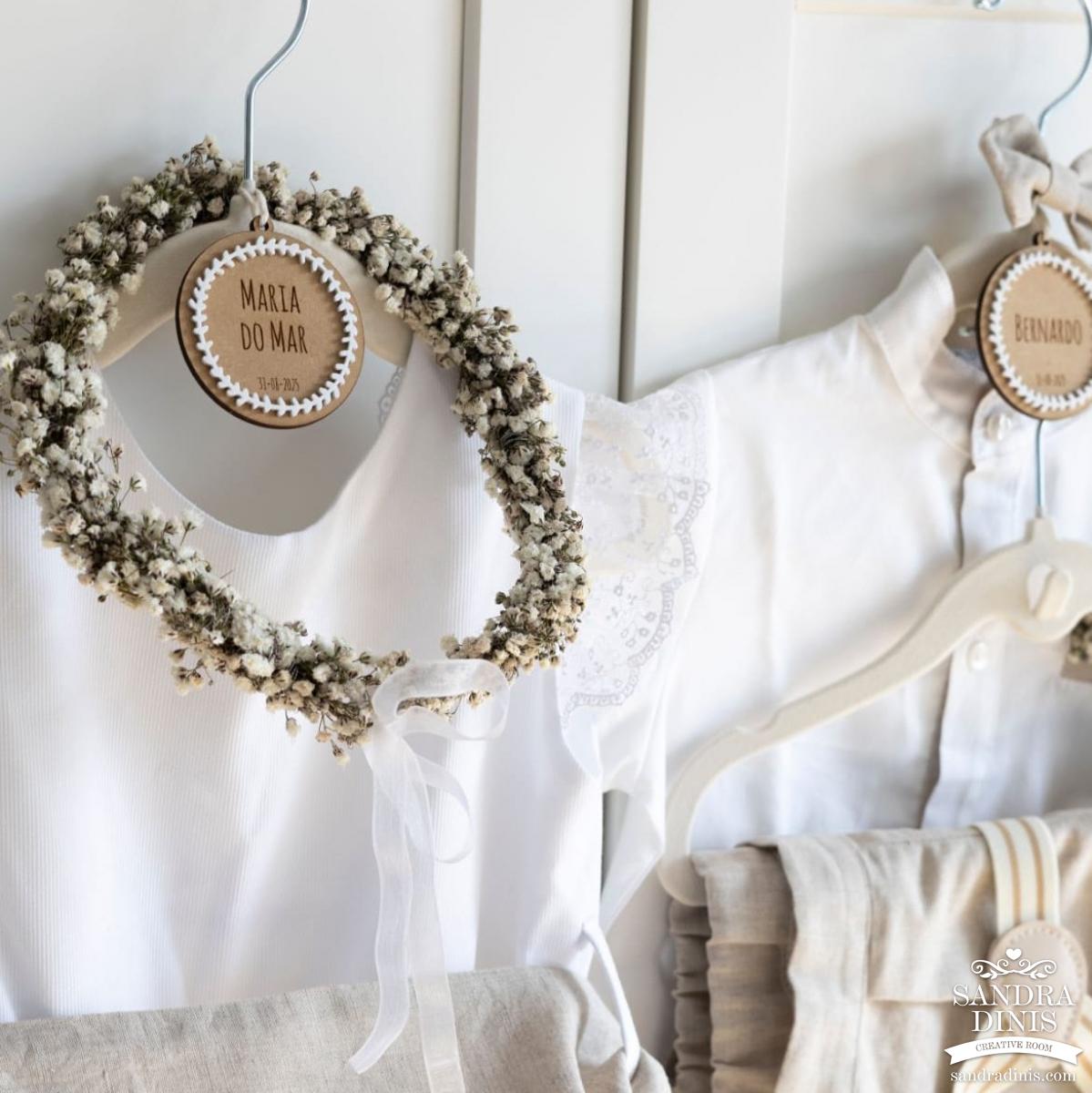 Placa para cabide casamento | Batizado