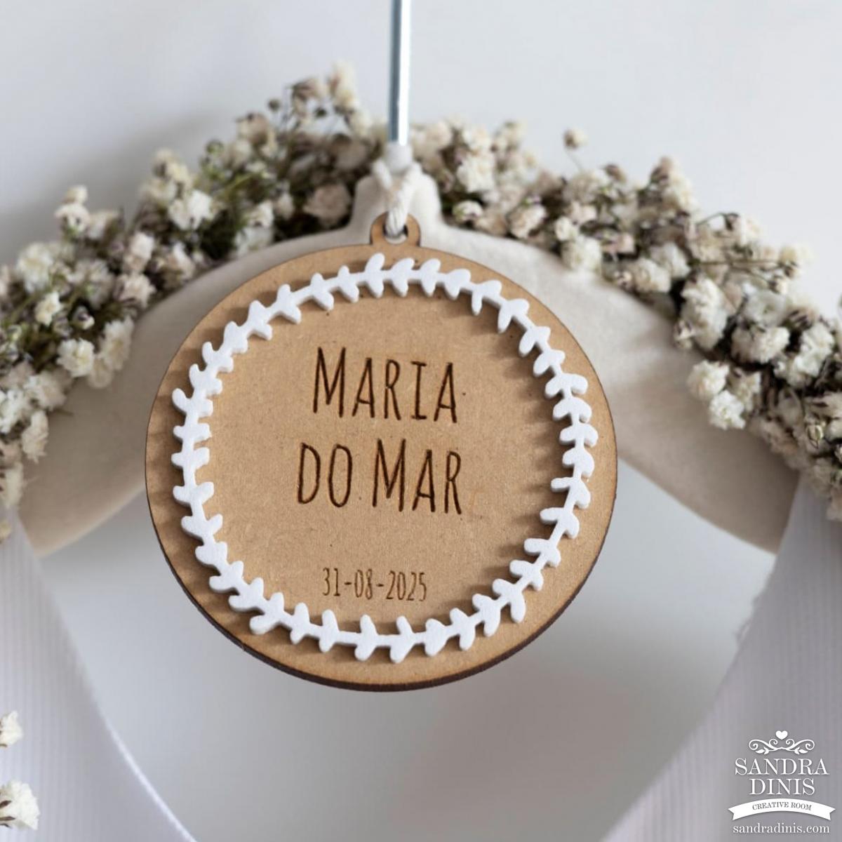Placa para cabide casamento | Batizado