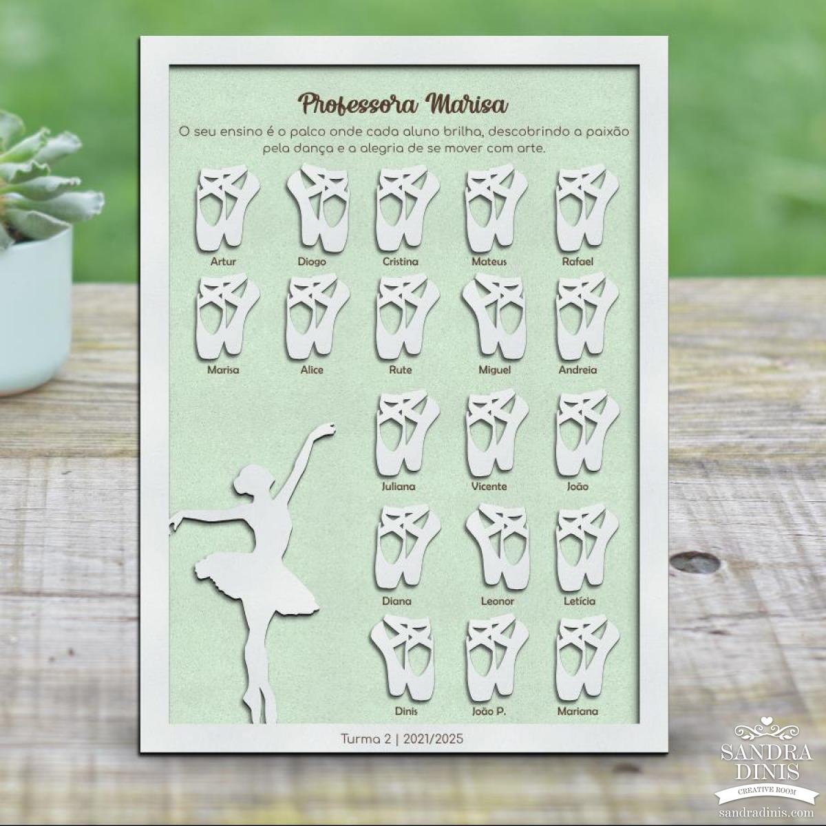 Quadro professor / professora Dança