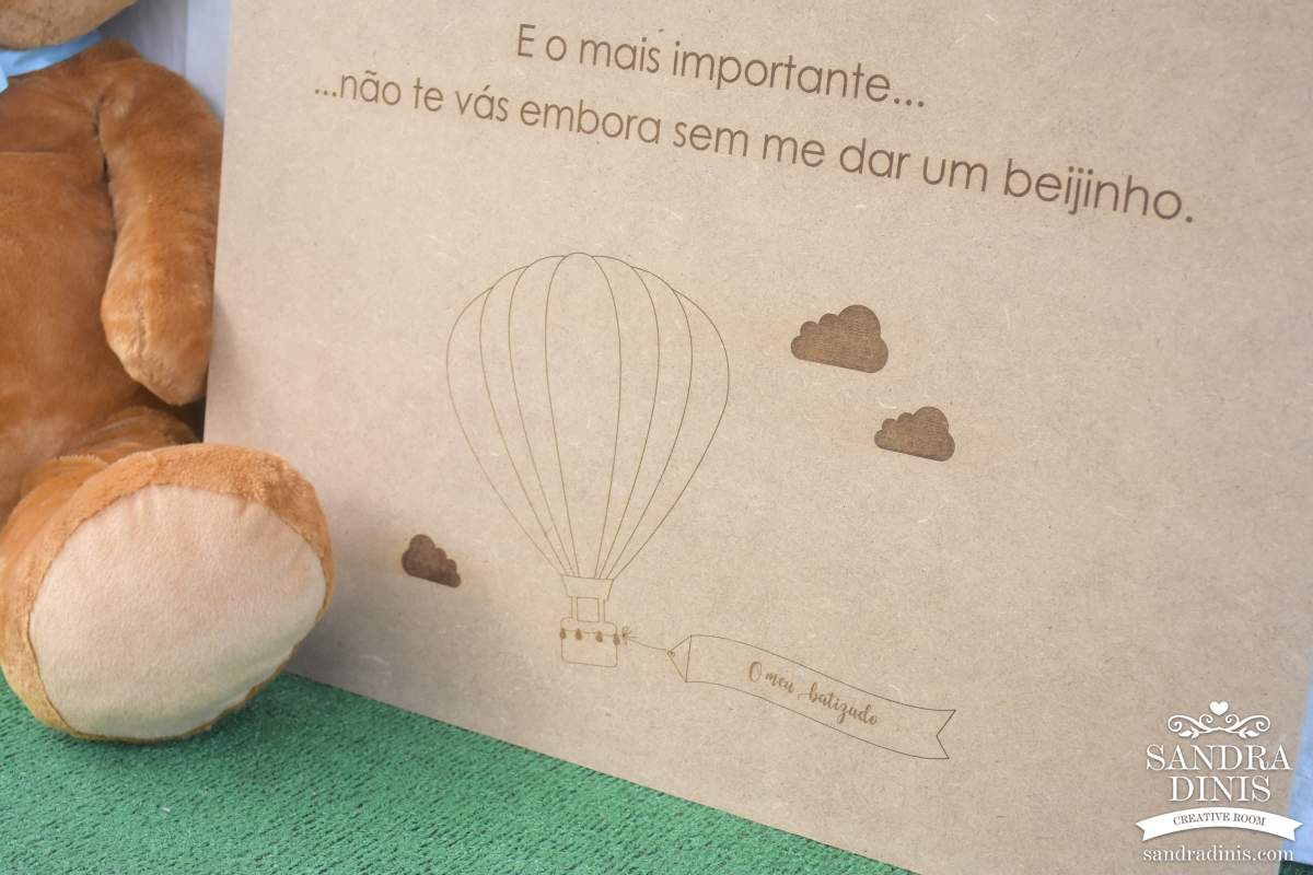 Placa Entrada na Quinta Balão de Ar Quente XL -Viagens  Boas-vindas