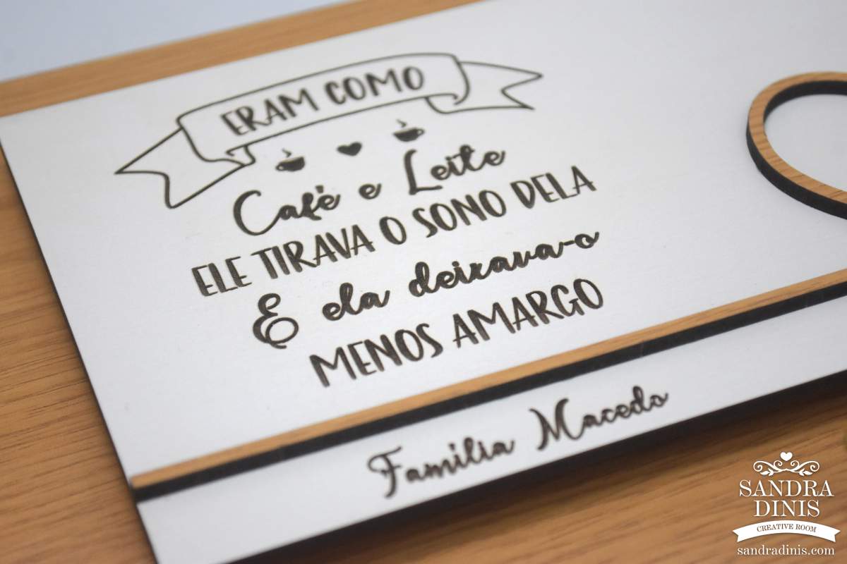 Chaveiro de parede personalizado - Casal frase engraçada
