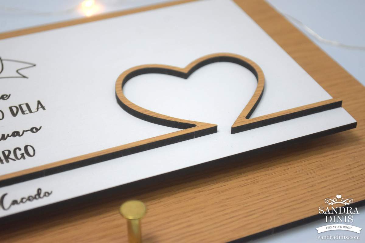 Chaveiro de parede personalizado - Casal frase engraçada