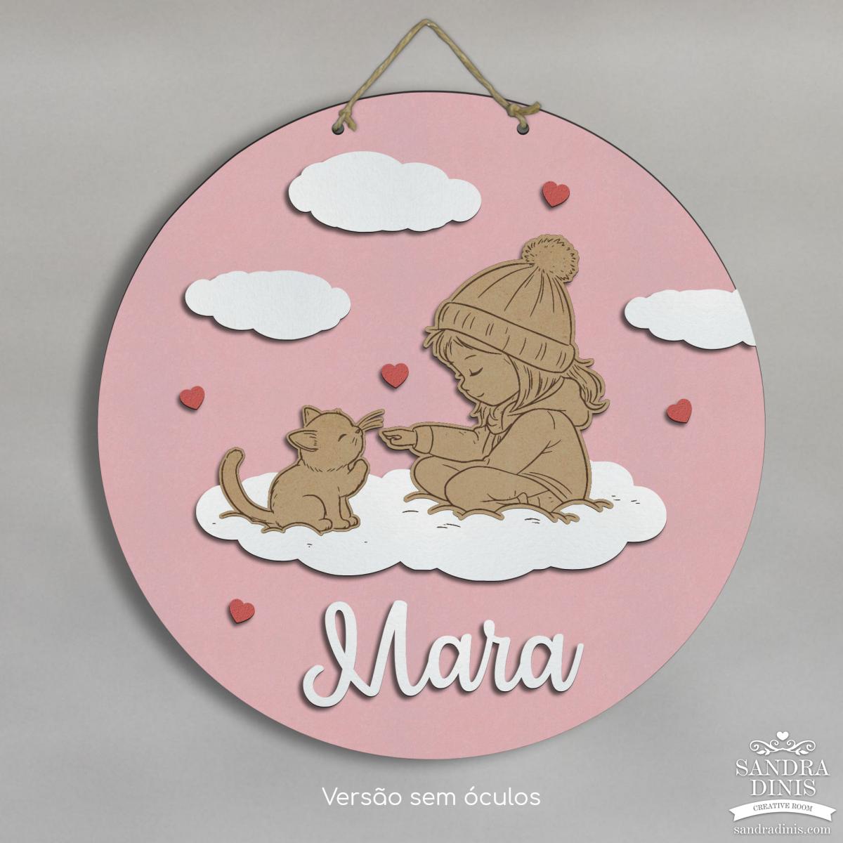 Placa criança Ternura Menina- para porta / quarto