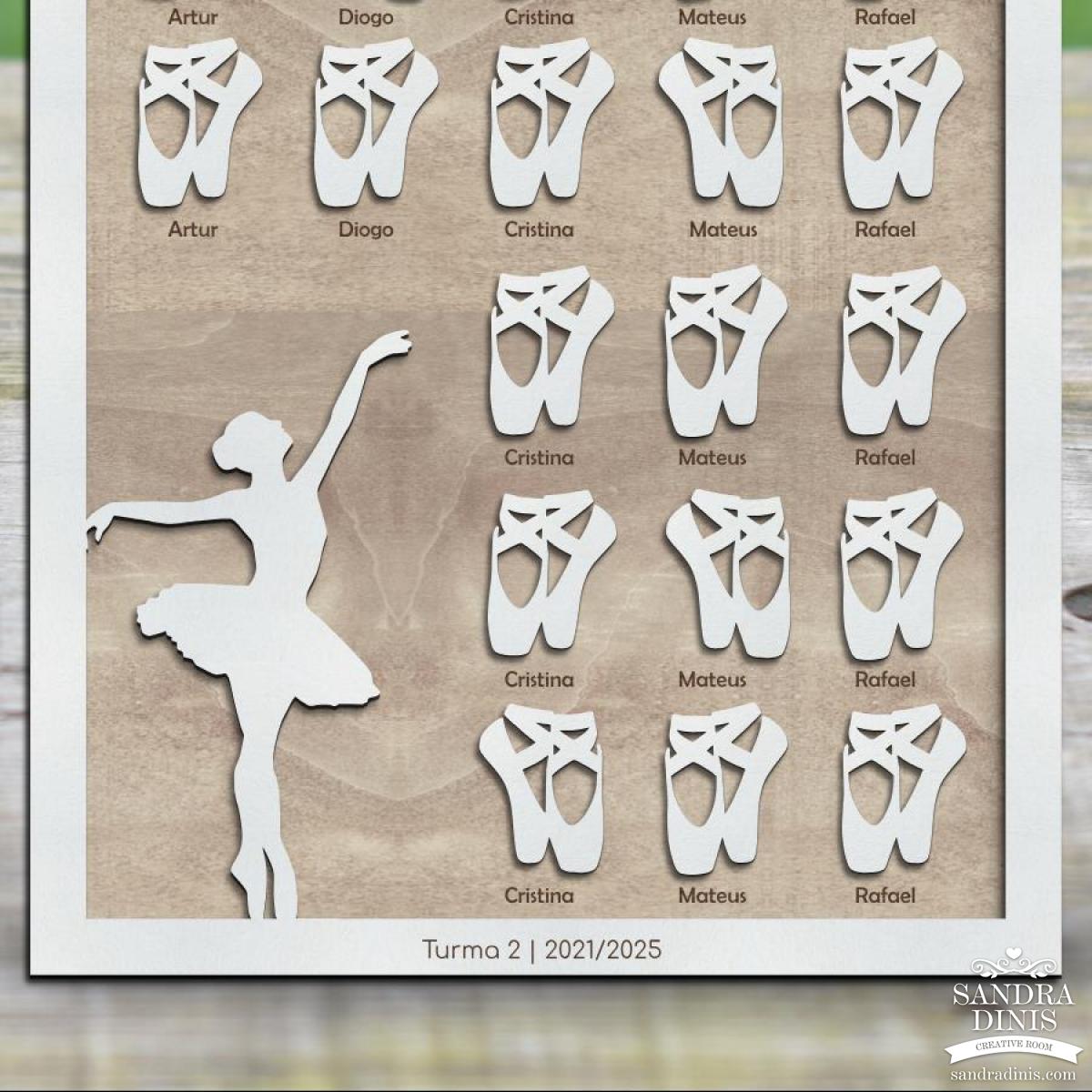 Quadro professor / professora Dança