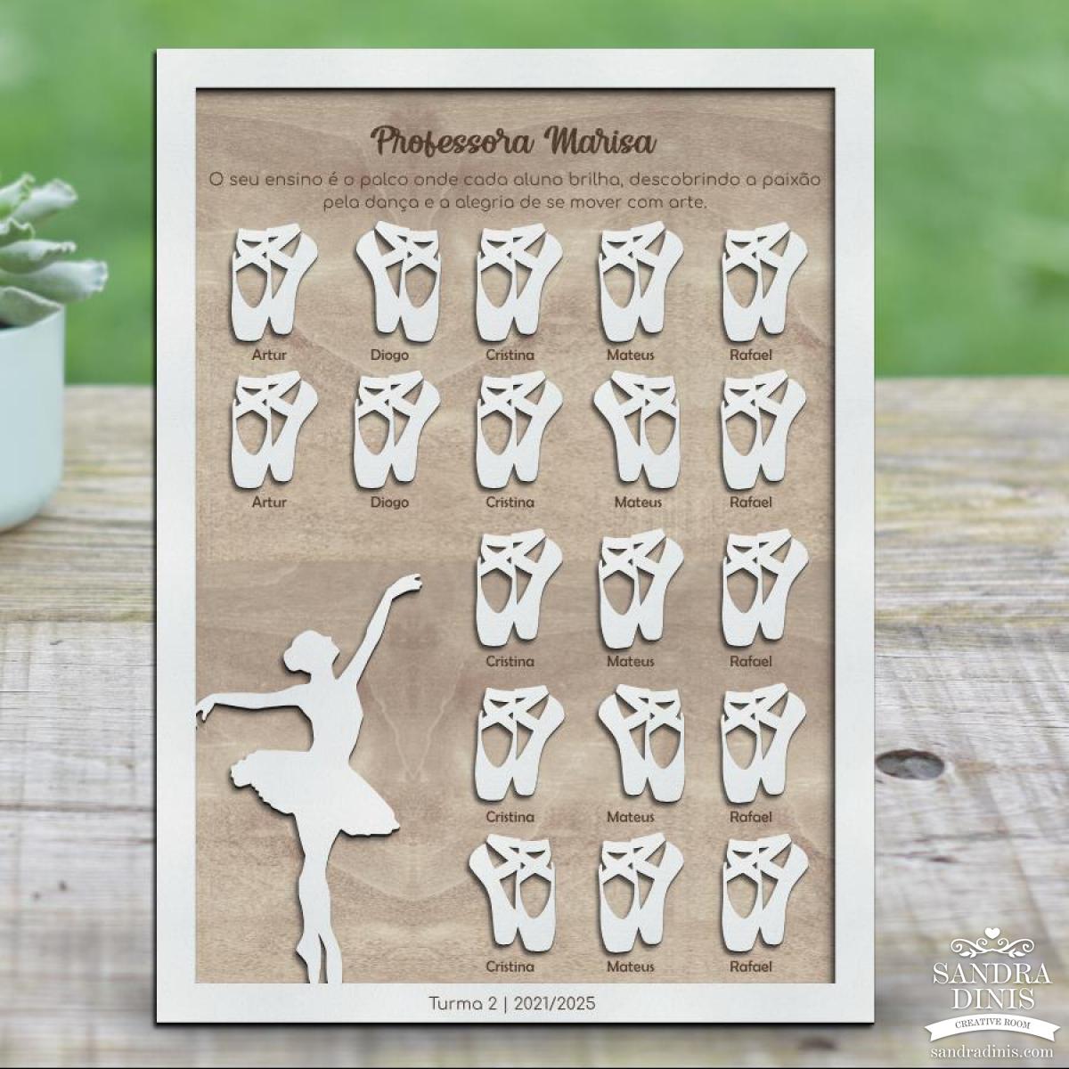 Quadro professor / professora Dança