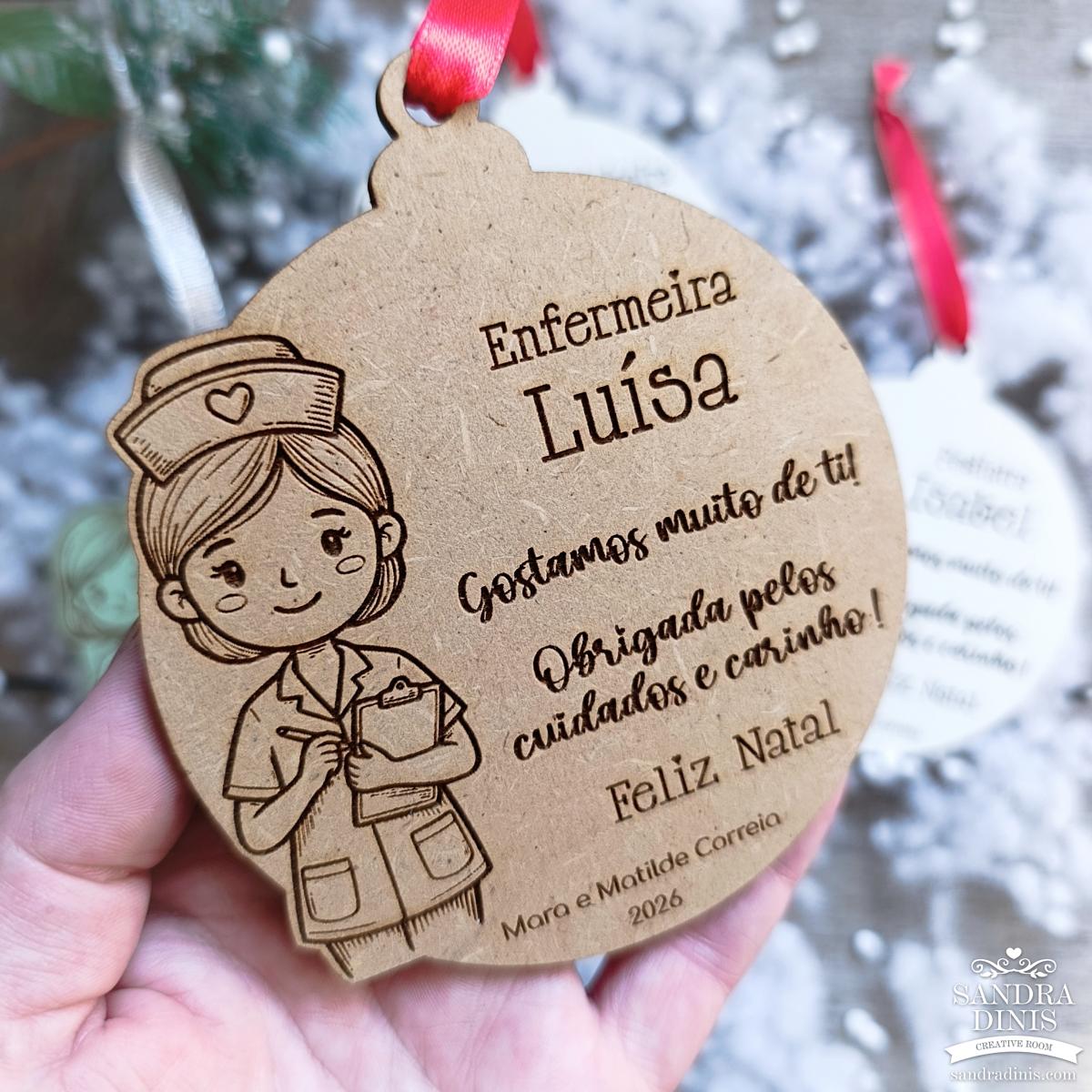 Bola Natal Profissões Personalizada