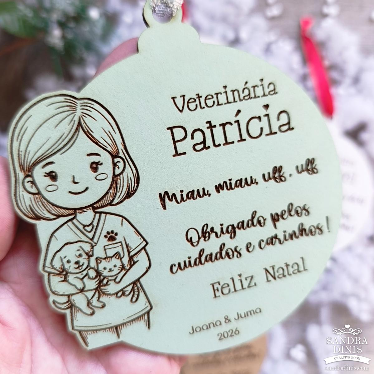 Bola Natal Profissões Personalizada