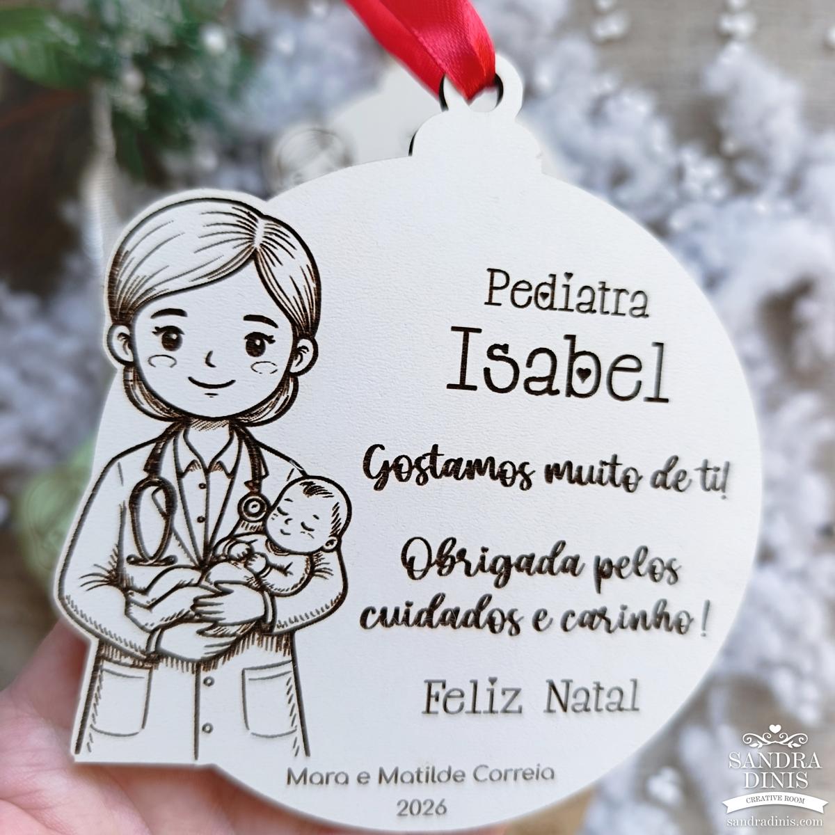 Bola Natal Profissões Personalizada