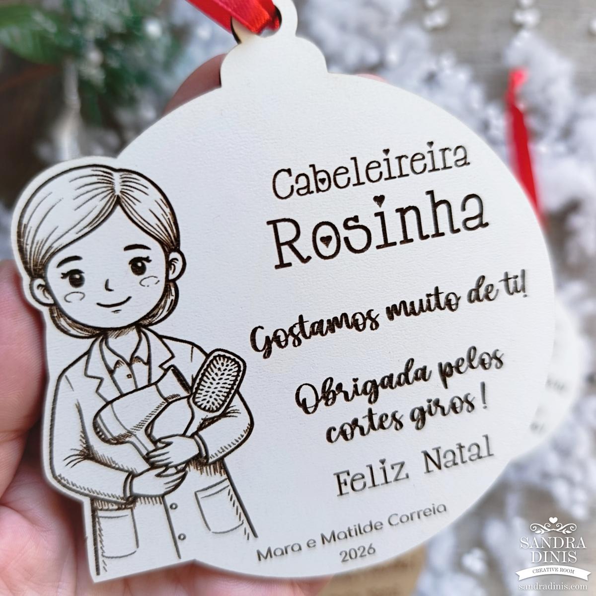 Bola Natal Profissões Personalizada
