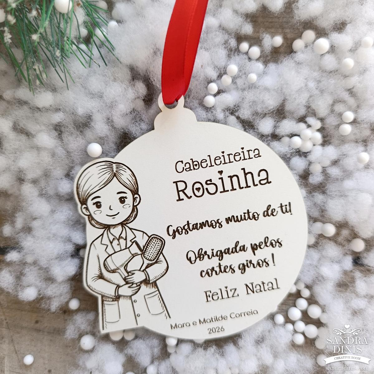 Bola Natal Profissões Personalizada