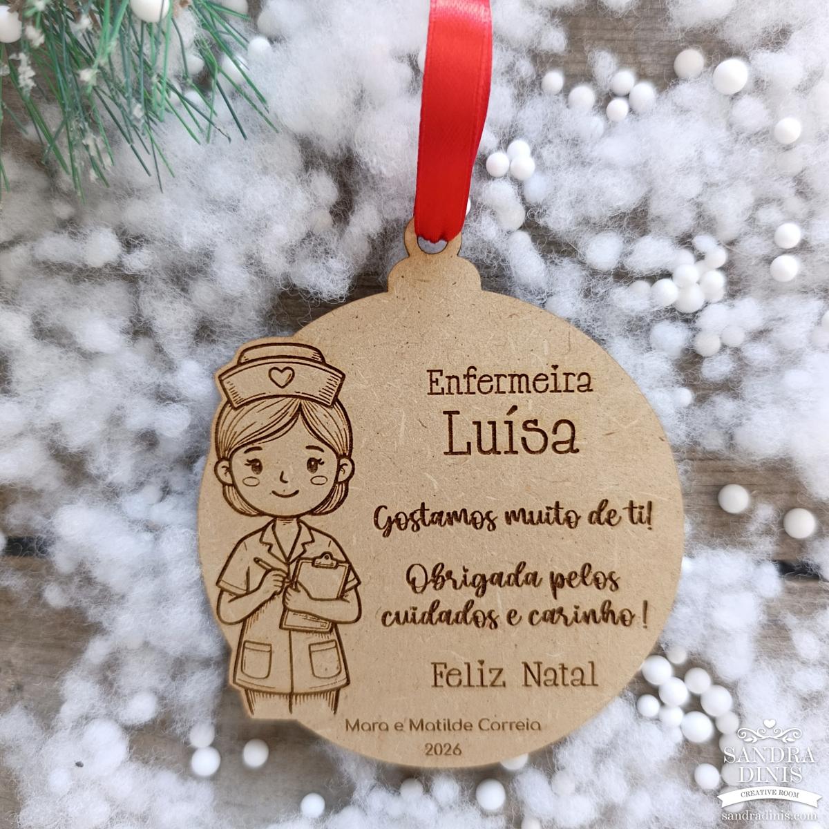 Bola Natal Profissões Personalizada