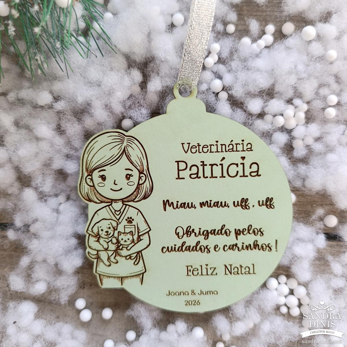 Bola Natal Profissões Personalizada