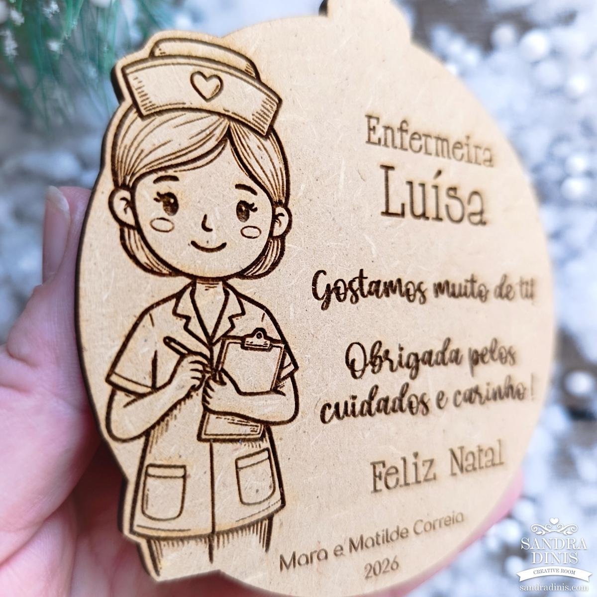 Bola Natal Profissões Personalizada