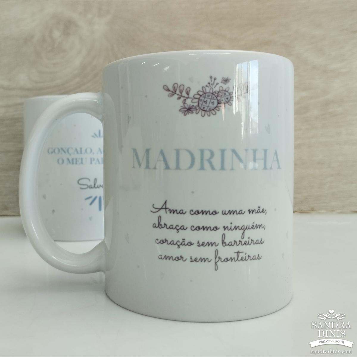 Caneca convite madrinha batismo V2