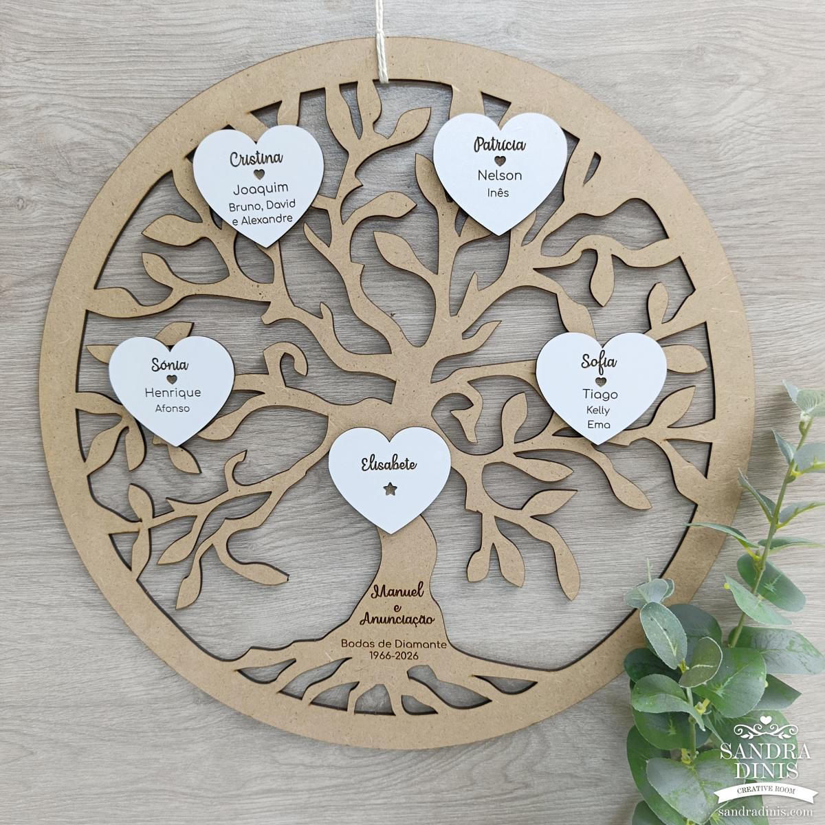 Árvore da Vida Personalizada – As Nossas Raízes - 40 cm