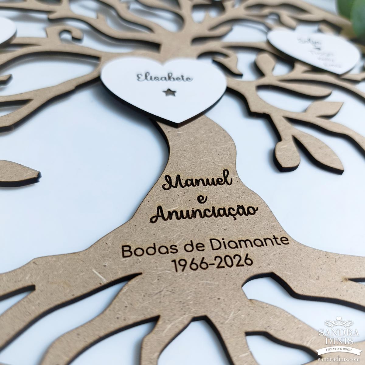 Árvore da Vida Personalizada – As Nossas Raízes - 40 cm