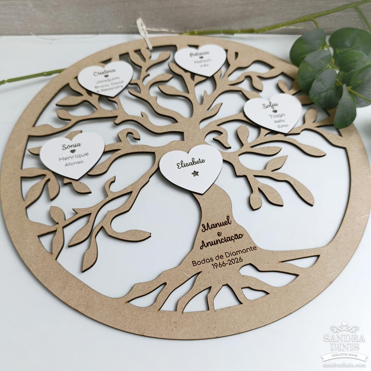 Árvore da Vida Personalizada – As Nossas Raízes - 40 cm