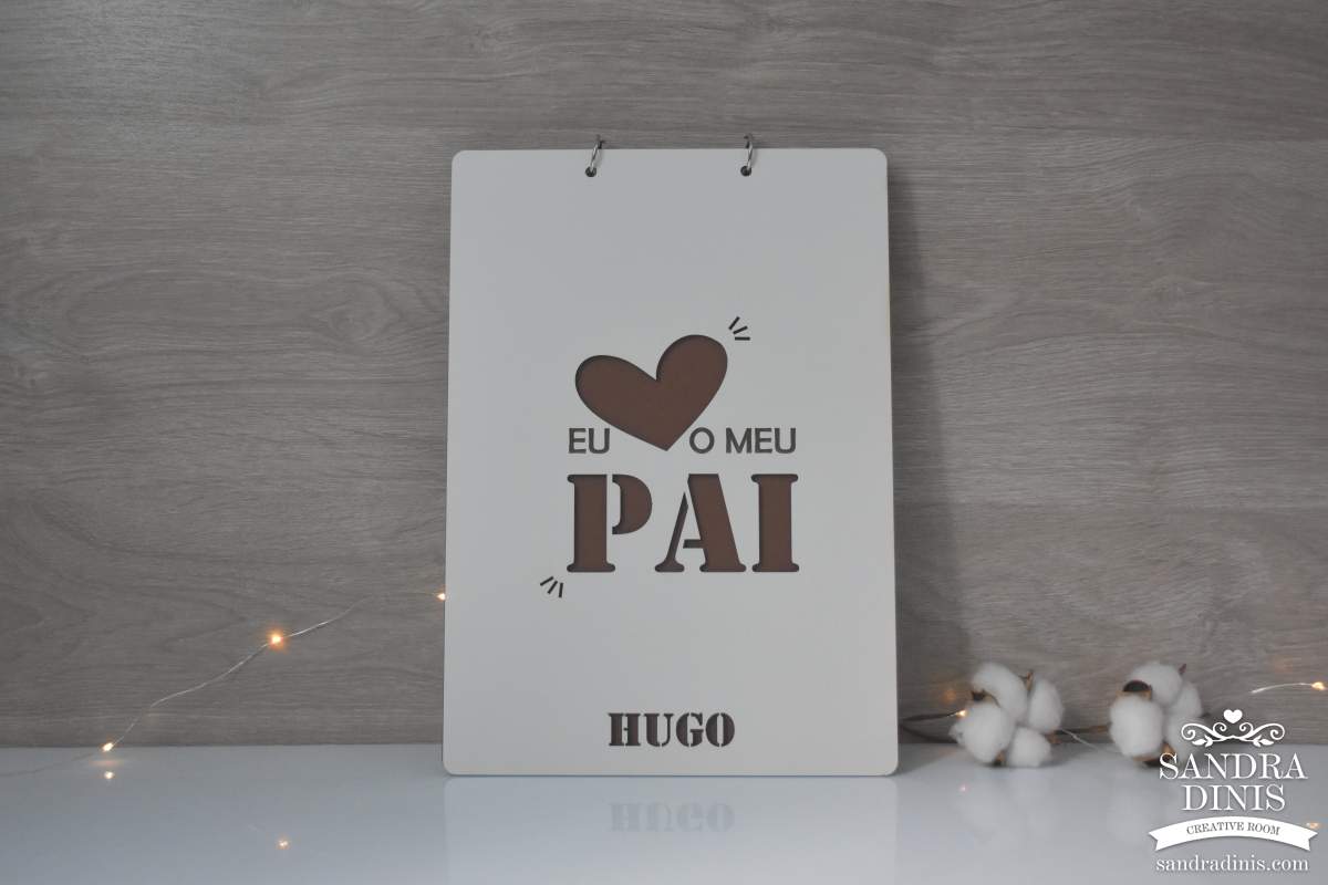 Bloco de apontamentos personalizado para o Dia do Pai - A4
