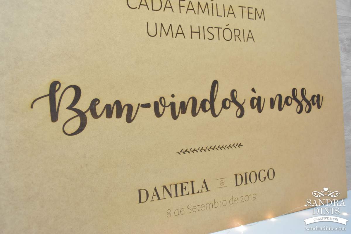 Placard de Boas-vindas Quinta  Boas-vindas