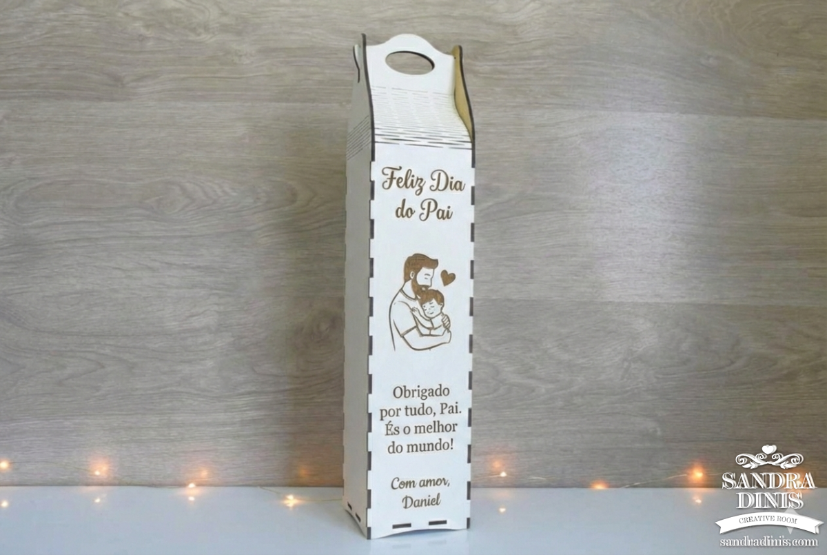 Caixa para garrafa Pai