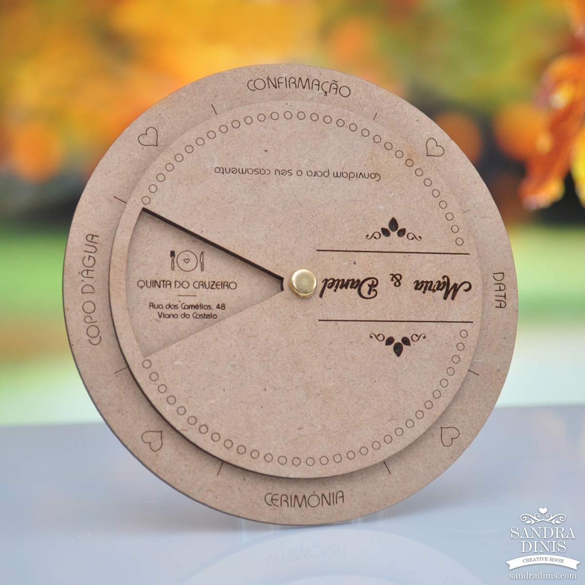 Convite Casamento Personalizado Rotativo