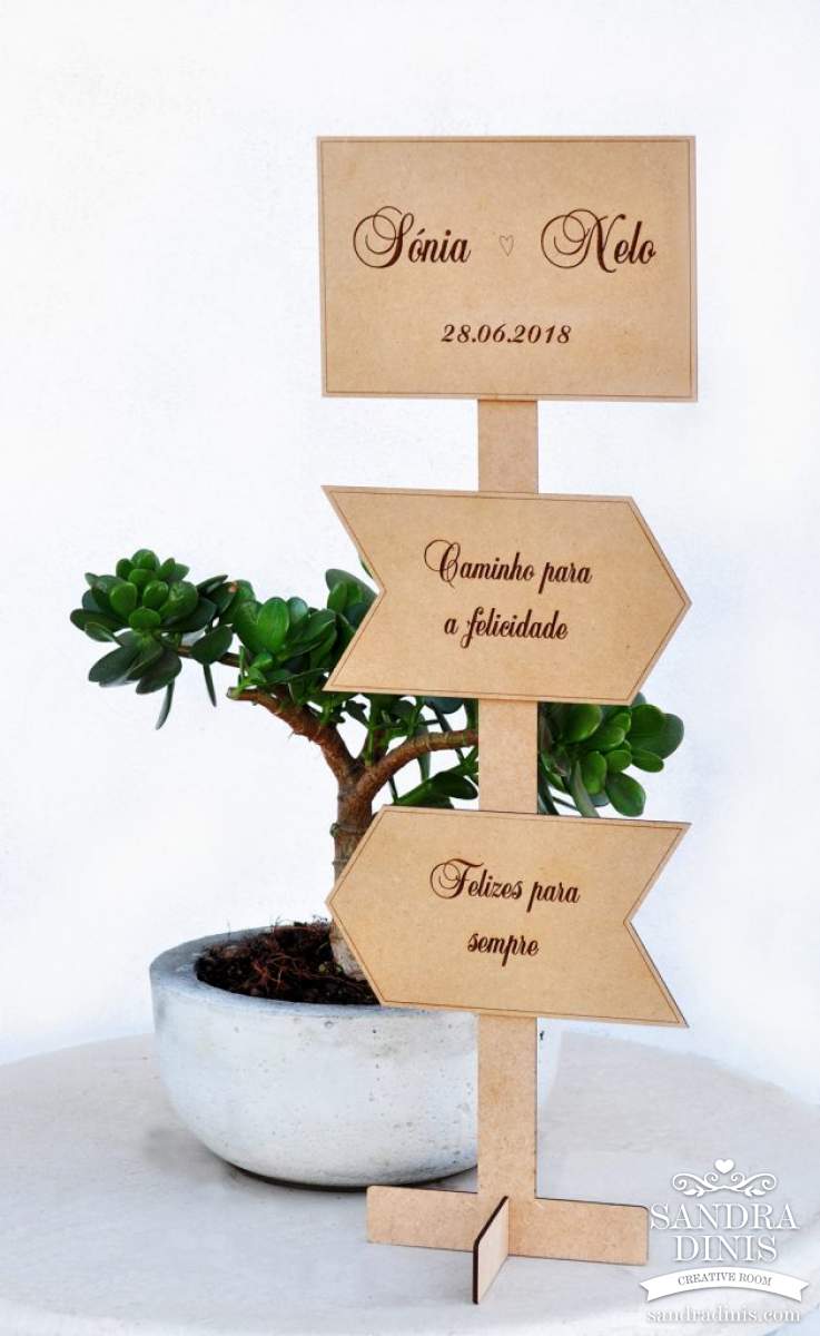Placa de Sinalização Desmontável Pequena 2  Boas-vindas