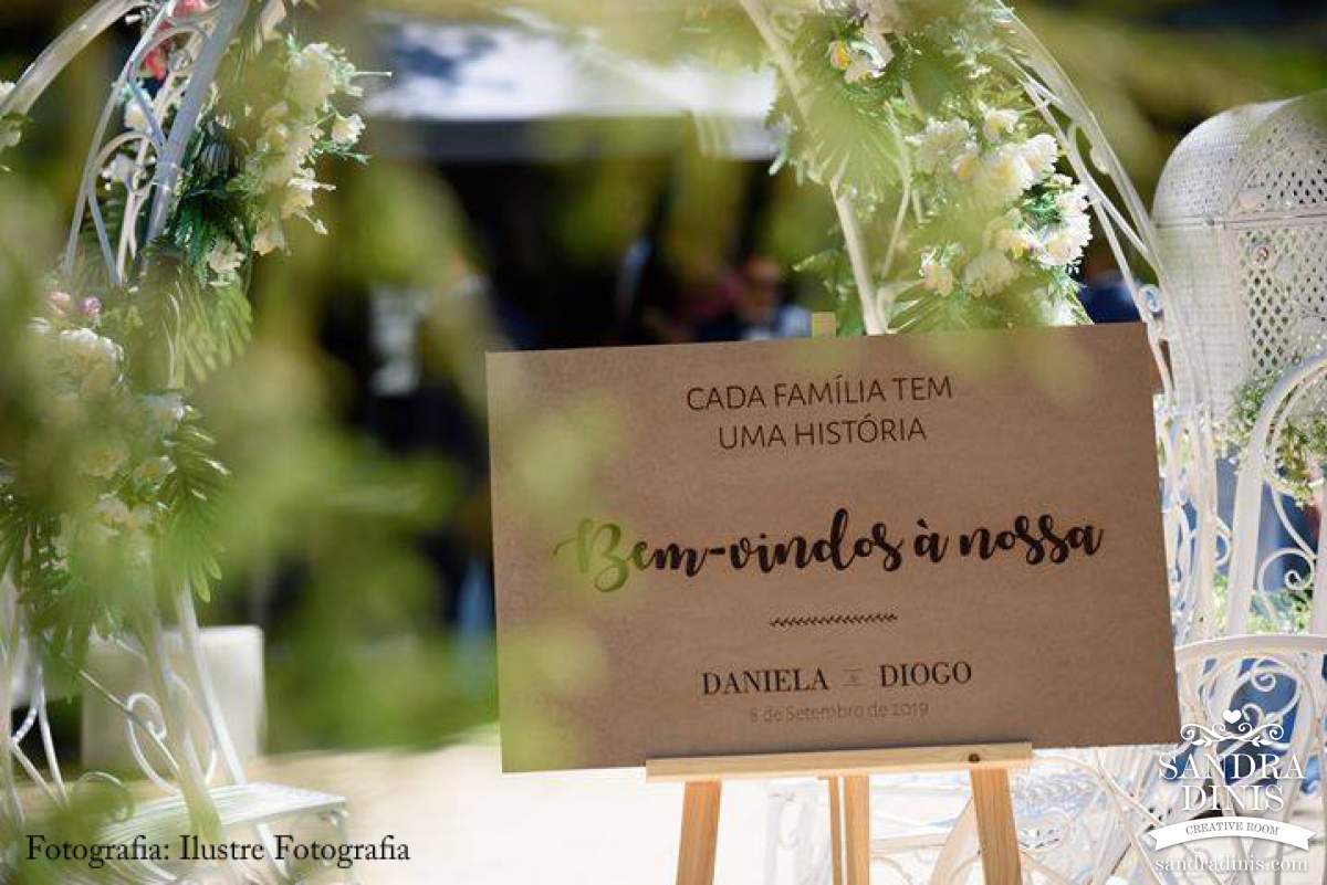 Placard de Boas-vindas Quinta  Boas-vindas