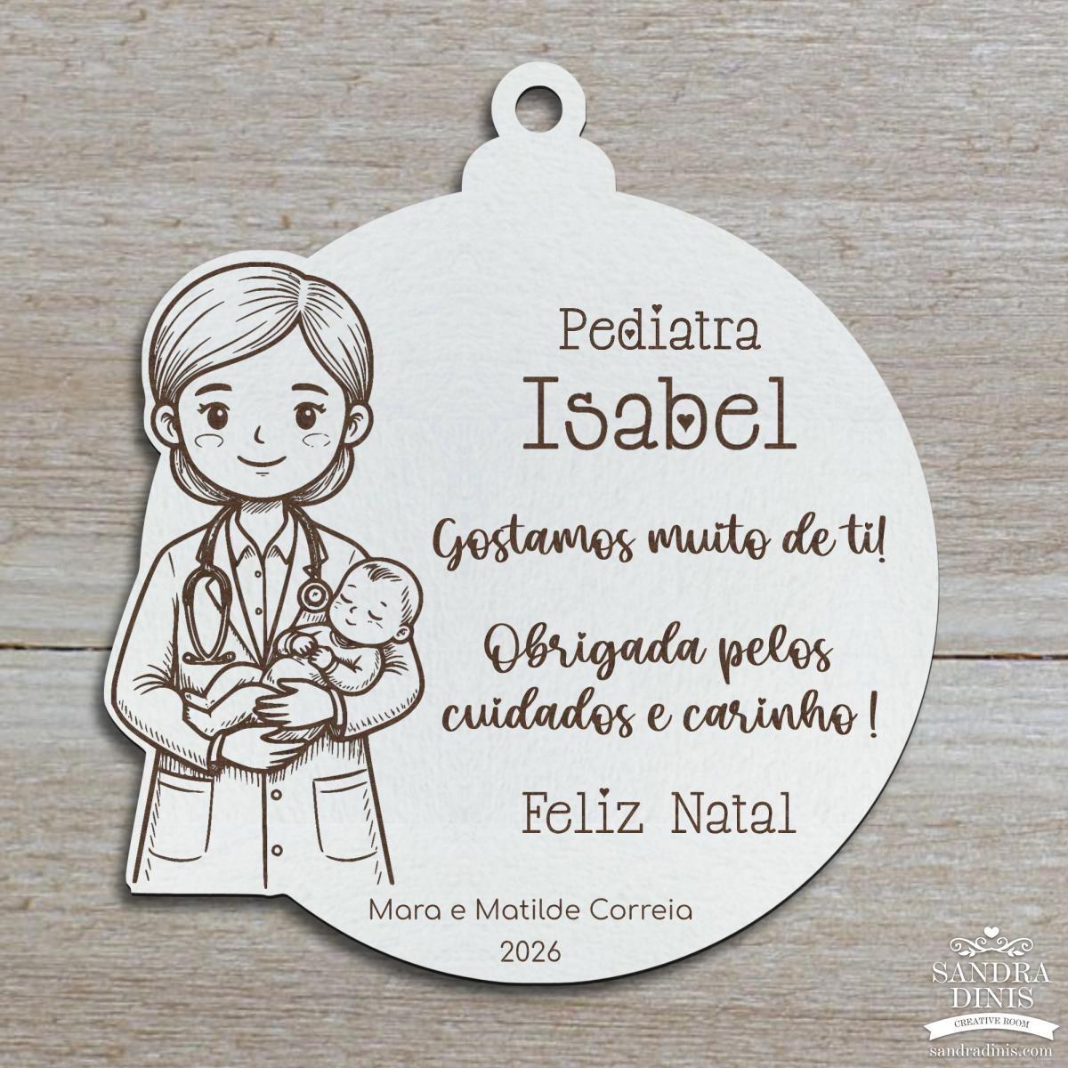 Bola Natal Profissões personalizadas