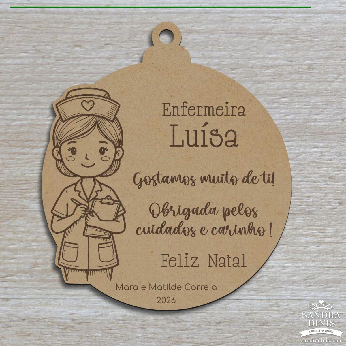 Bola Natal Profissões personalizadas