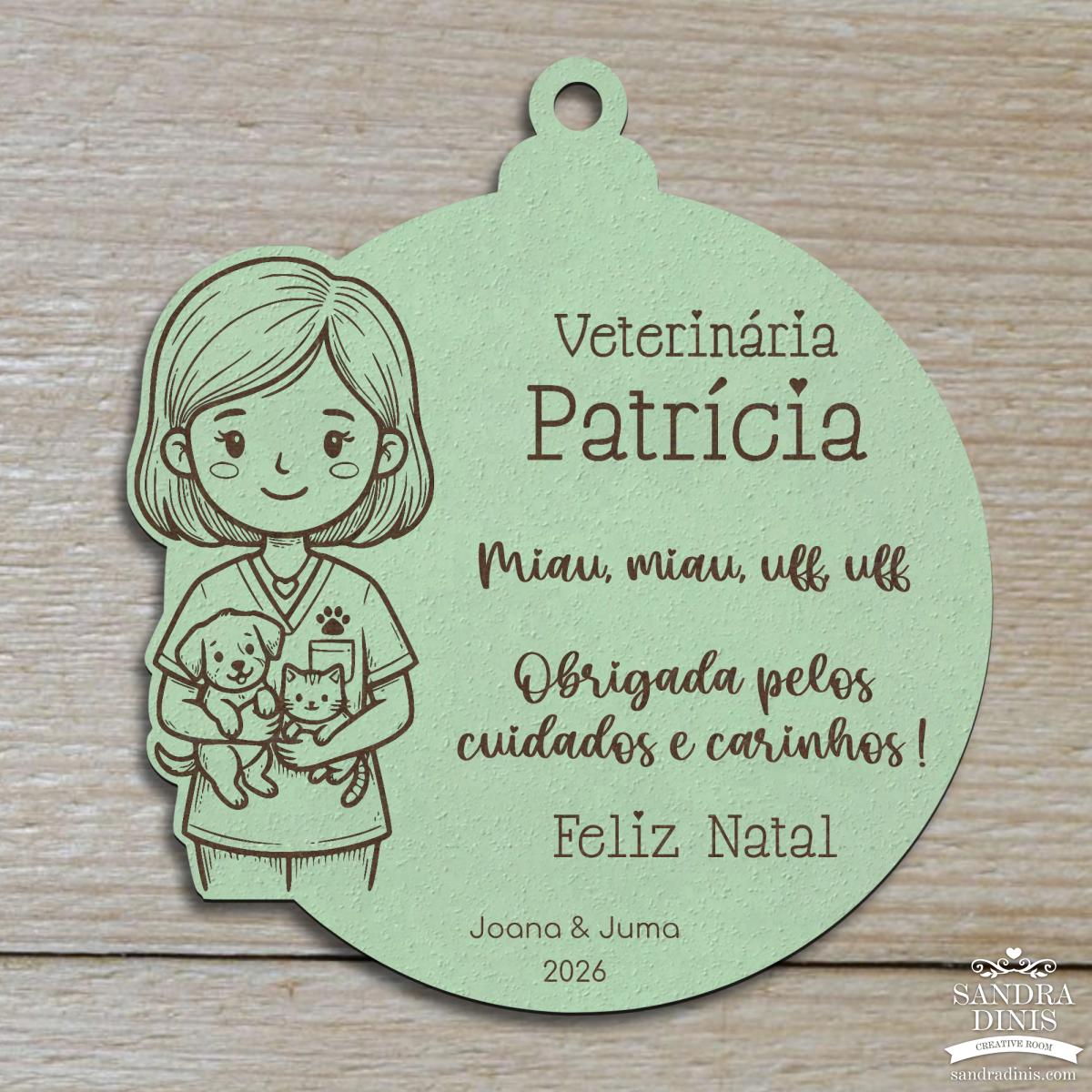 Bola Natal Profissões personalizadas