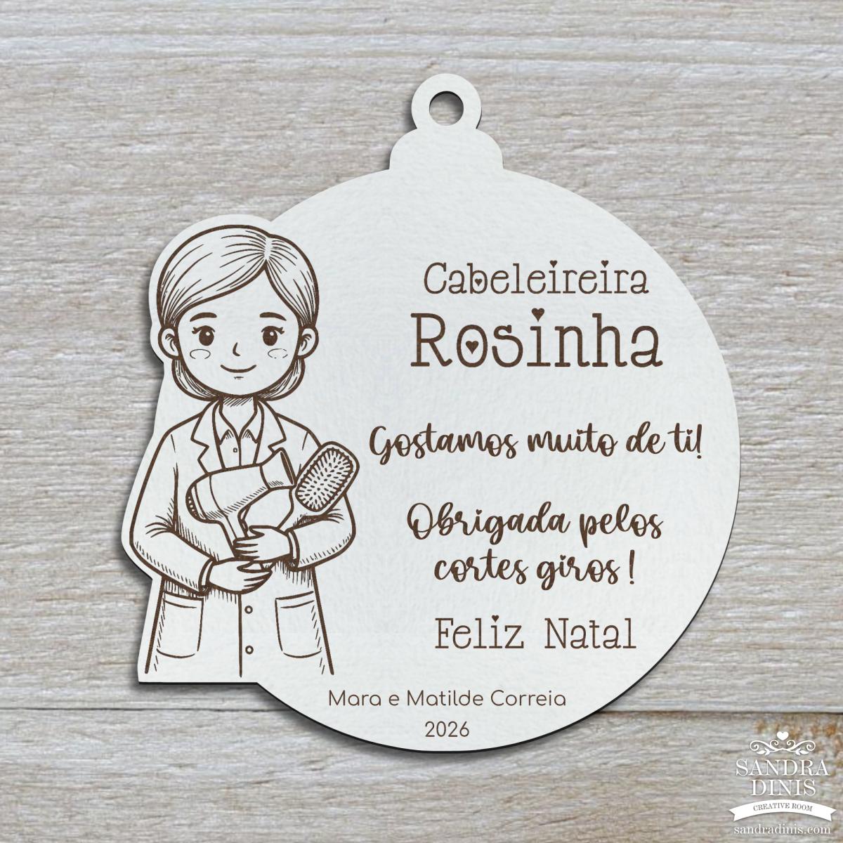 Bola Natal Profissões personalizadas