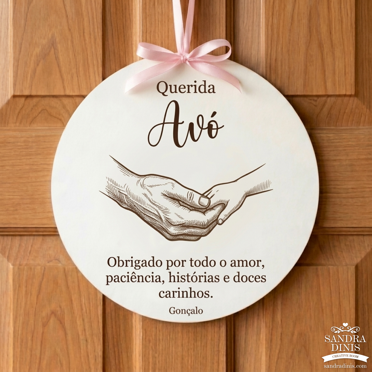 Placa avó /avô personalizada - Dia dos Avós