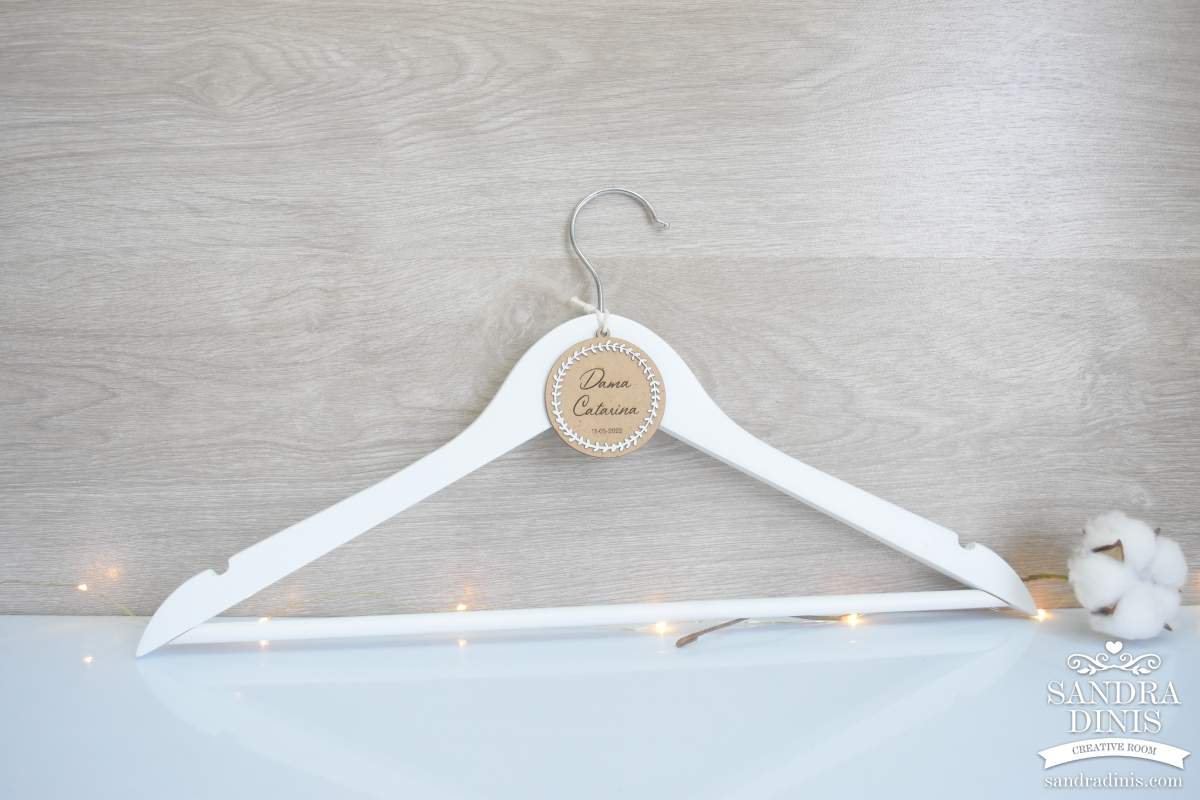 Placa para cabide casamento | Batizado