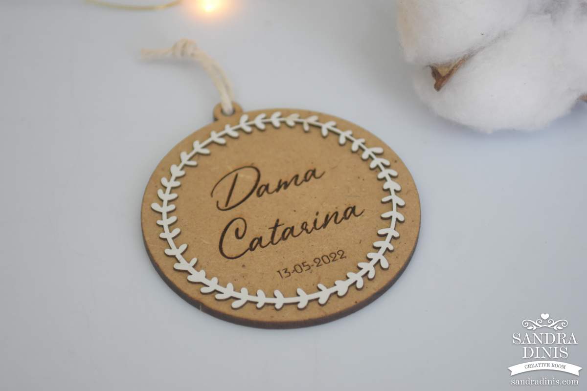 Placa para cabide casamento | Batizado