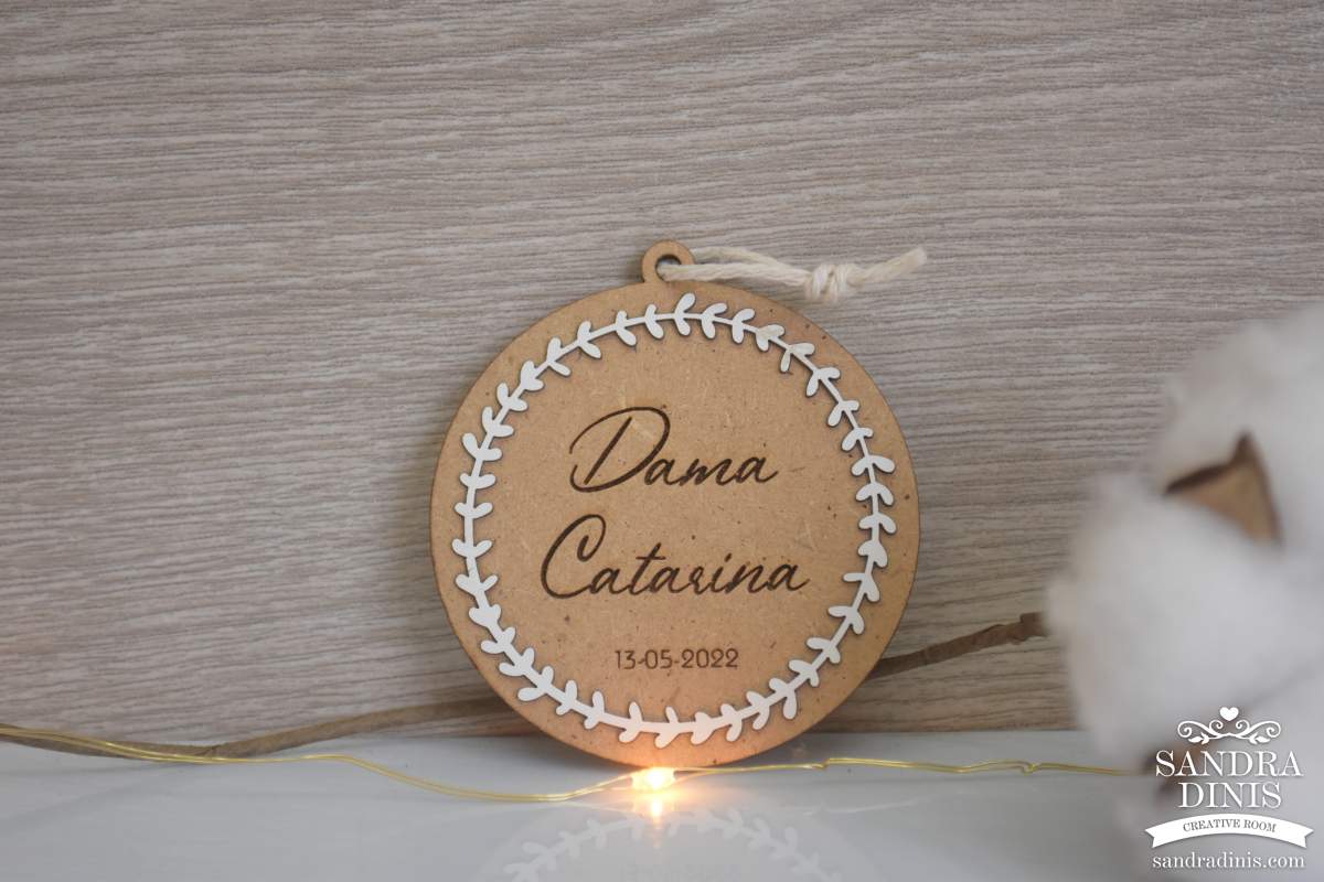 Placa para cabide casamento | Batizado