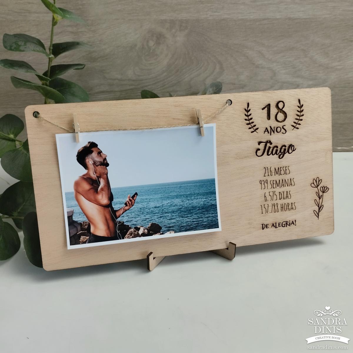 Moldura aniversário personalizada 