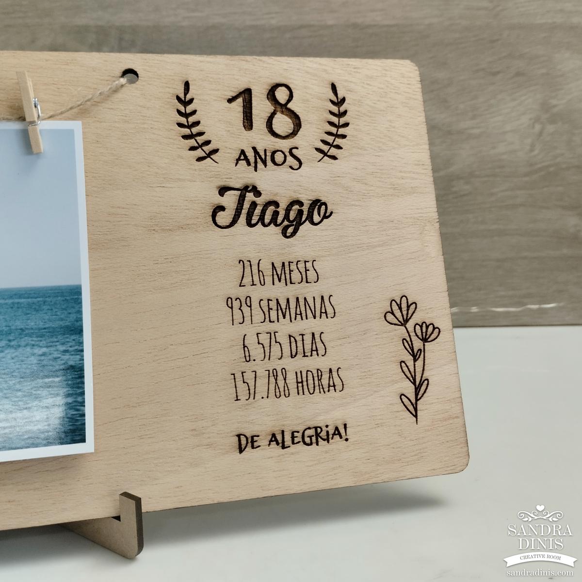 Moldura aniversário personalizada 