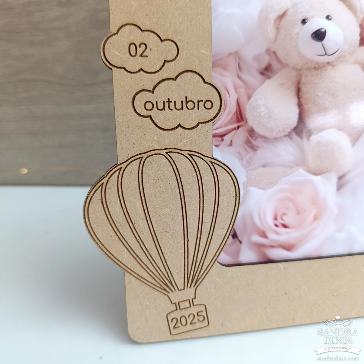 Moldura nascimento bebé