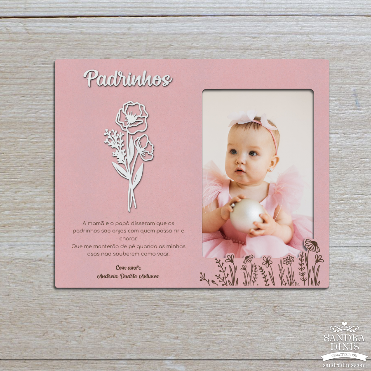  Moldura Padrinho / Madrinha / Padrinhos