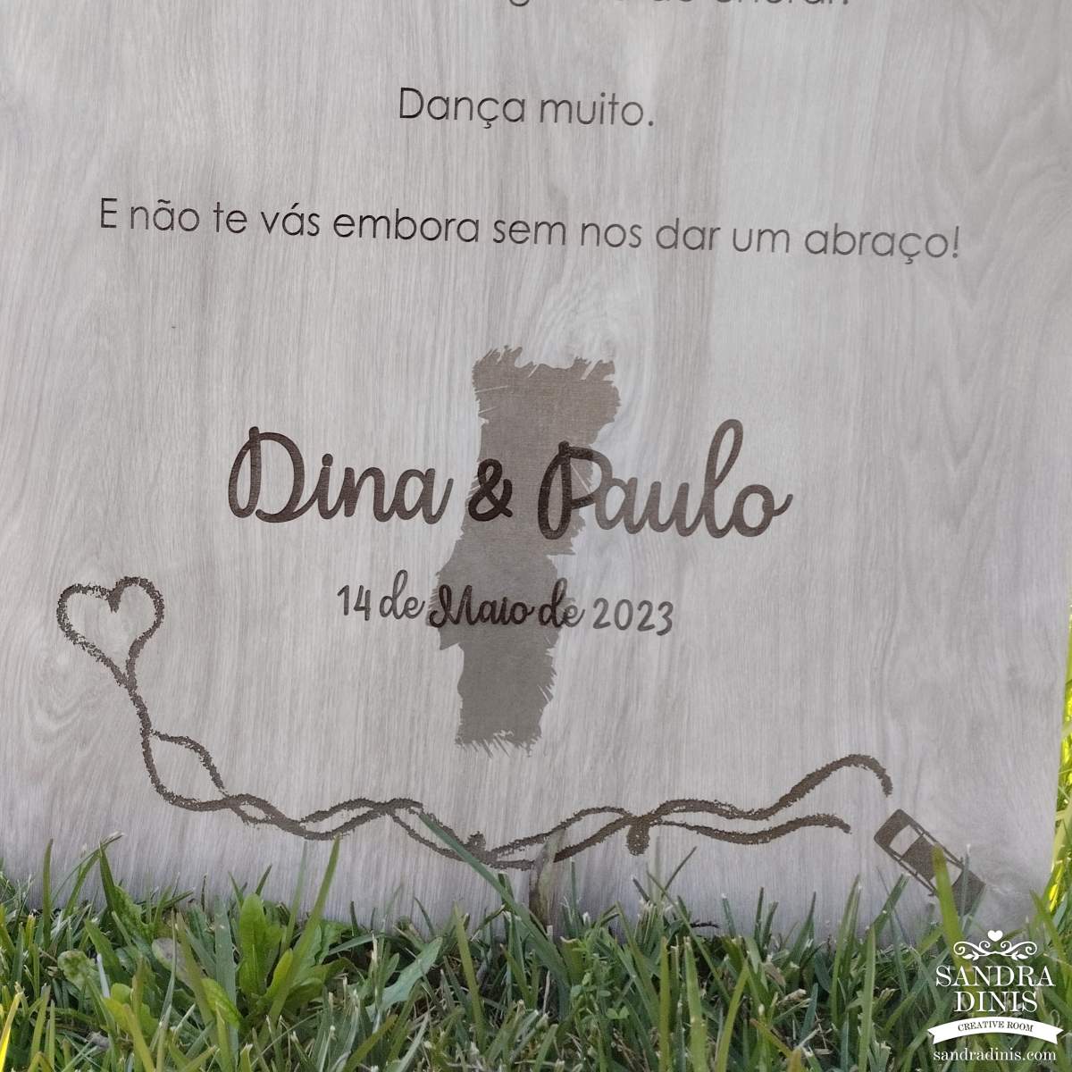 Placa Entrada na Quinta Viagens Portugal  Boas-vindas