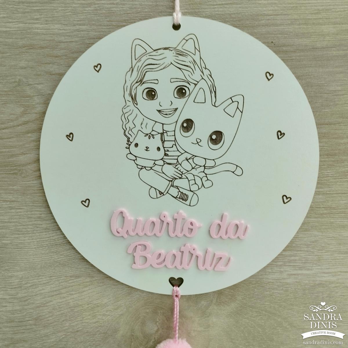 Placa para quarto personalizada - criança 