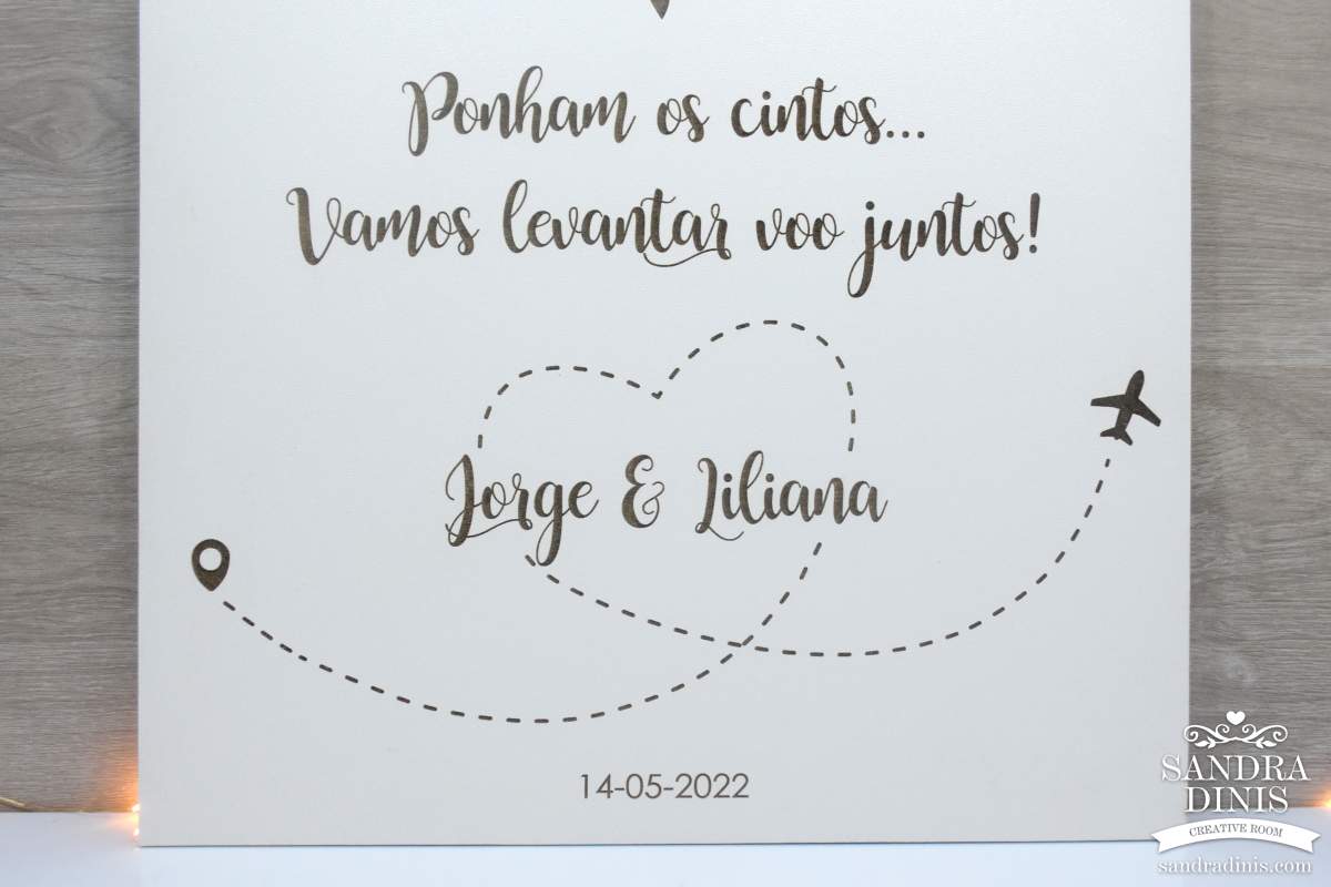 Placard para quinta viagens  Boas-vindas