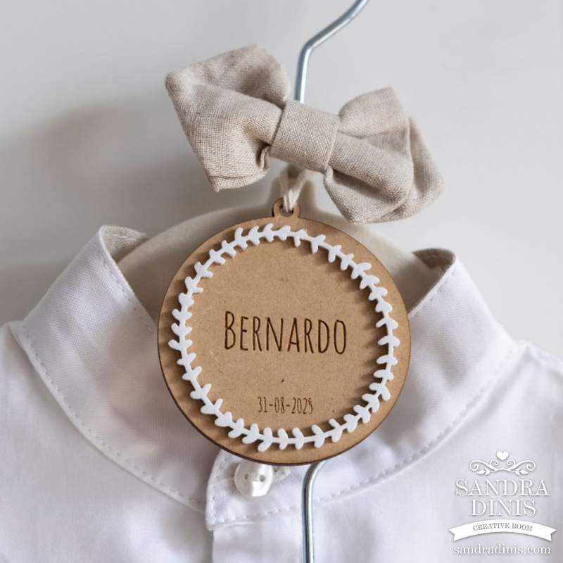 Placa para cabide casamento | Batizado