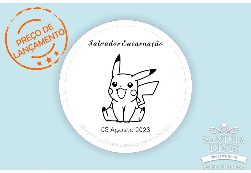 PALAVRA MDF POKEMON - Lembrança Chique