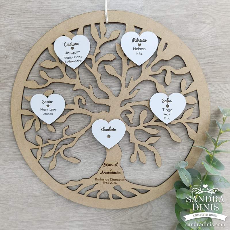 Árvore da Vida Personalizada – As Nossas Raízes - 40 cm