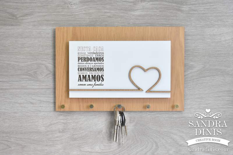 Chaveiro de parede personalizado