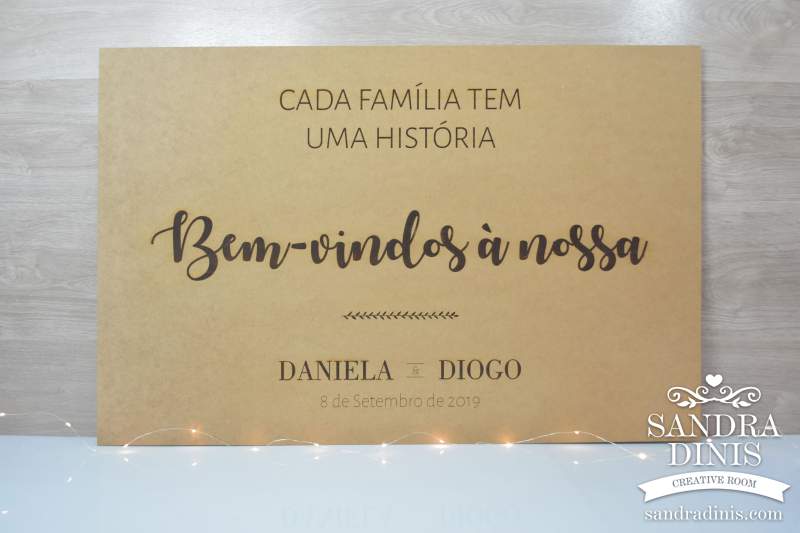 Placard de Boas-vindas Quinta  Boas-vindas